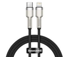 Baseus Cafule USB-C į Lightning kabelis PD 20W 1m - Juodas