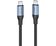 Vention USB-C į USB-C 240 W ventiliacija TAVHF USB 4.0 5A 1m 40Gbps kabelis (pilkas)