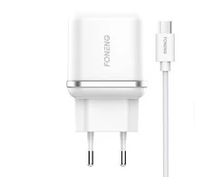 Sieninis įkroviklis Foneng EU20 + du USB į Micro USB