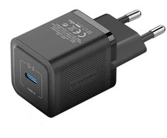 Vention Sieninis įkroviklis, ventiliacija, FEPB0-EU, USB-C, 20 W, GaN (juodas)