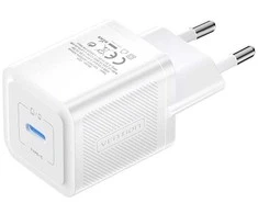 Vention Sieninis įkroviklis, ventiliacija, FEPW0-EU, USB-C, 20W, GaN (balta)