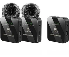 Belaidis Lavalier mikrofonas PULUZ 2 TX + 1 RX