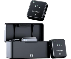 Belaidis mikrofonas BlitzWolf, BW-SX63, 1000 mAh (juodas)
