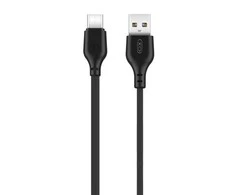 XO NB103 kabelis USB-USB-C 1m (juodas)