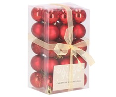 Kalėdiniai žaisliukai Springos 3 cm, 30 vnt