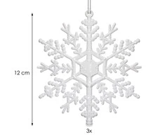 Kalėdinės dekoracijos Springos, 3 vnt., 12 cm