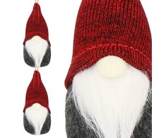 Kalėdų puošmena Springos pilka/bordo 10 cm