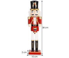 Springos CA0818 OZDOBA ŚWIĄTECZNA DZIADEK DO ORZECHÓW 38 CM