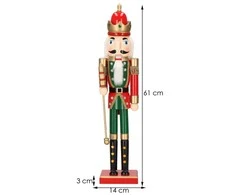 Kalėdinė puošmena Springos Spragtukas 61 cm