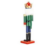 Kalėdinė dekoracija Spragtukas Springos 38 cm medinė