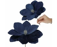 Magnolijos gėlė Springos 23 cm tamsiai mėlyna