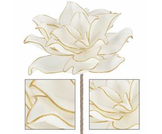 Dirbtinė gėlė Springos balta-aukso 74 cm