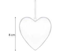 Kalėdinis akrilo burbulas Springos 8 cm
