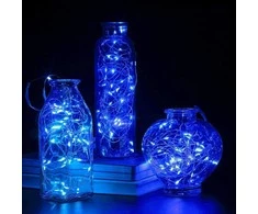 Springos LED girlianda su 50 mikrošviesų, mėlyna, 4,9 m
