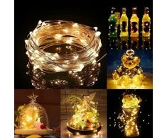 Springos Mikro girlianda 100 LED šilta balta 9,9 m