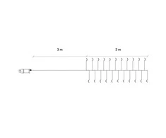 Kalėdinės lemputės Springos CL0087 3 m su 300 LED