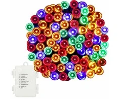 Kalėdinės lemputės Springos su programuotoju ir nuotolinio valdymo pultu, 9 m, 120 LED