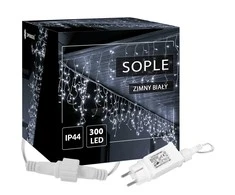 Springos Kalėdinė girlianda su 300 mikro LED, šalta balta, ilgis 12 m
