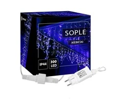 Springos Mėlyna LED girlianda varvekliai 300 LED