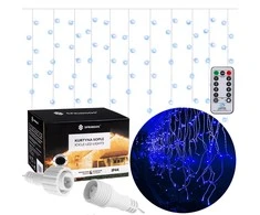 Springos Girlianda varvekliai su nuotolinio valdymo pultu, 300 LED, mėlyna