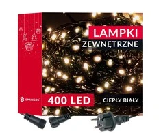 Kalėdinės lemputės Springos 400 LED, šilta balta, IP44