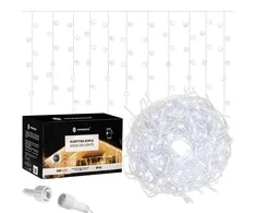 Kalėdinės lemputės Springos 500 LED, 20 m, šaltai baltos, lauko ir vidaus naudojimui