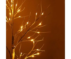 Dekoratyvinis beržo imitacijos medis Springos 180 cm su 96 LED
