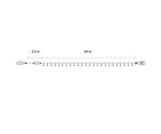Kalėdinės lemputės Springos CL1003 1000 LED 60 m