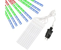 Springos Šviesos girlianda su varvekliais, krintančio sniego efektas, 144 LED, 3 m