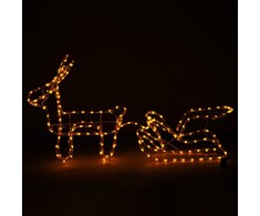 Kalėdų elnias su rogėmis Springos 192 LED, IP44