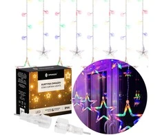 Girlianda Springos 92 LED Žvaigždžių Užuolaida su 8 Funkcijomis