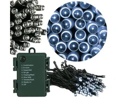 Springos LED girlianda 100 LED, šalta balta, 10,5 m, IP44