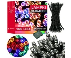 Springos LED girlianda su laikmačiu, 100 diodų, daugiaspalvė, 10,5 m