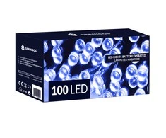 Springos Baterinės LED lemputės, 100 diodų, laikmatis, 10,5 m