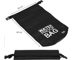 Springos Vandeniui atsparus maišas 10 l juodas PVC