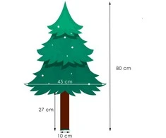 Kalėdų eglutė Springos 80 cm su natūraliu kamienu