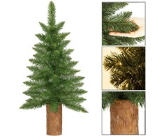Kalėdų eglutė Springos 80 cm su natūraliu kamienu