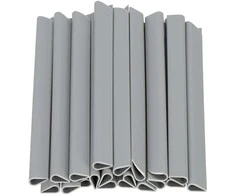 Tvirtinimo segtukai tvoros juostai Springos FN0007 19 cm šviesiai pilka