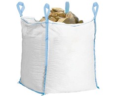 Springos Krepšys birioms medžiagoms 900 l, keliamoji galia 1000 kg, baltas su mėlynais elementais, 92 × 92 × 100 cm