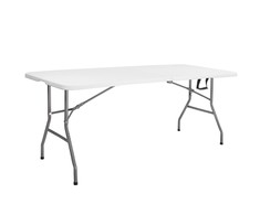 Springos GF0051 stalas CATERINGOWY sulankstomas 180 CM BALTA