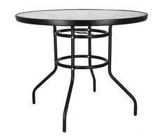 Sodo stalas Springos 90 cm juodas