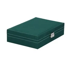 Papuošalų dėžutė Springos 28x19,5x7 cm žalias aksomas