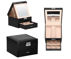 Springos Dėžutė papuošalams Secret Elegance Juodas