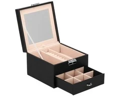 Springos Dėžutė papuošalams Secret Elegance Juodas