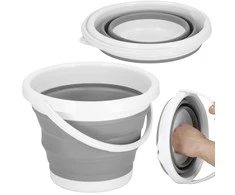 Springos Sulankstomas kibiras 10L pilkas/baltas