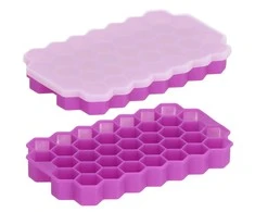 Silikoninė ledo forma Springos 20x12 cm violetinė