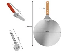 Picų kepimo rinkinys Springos KI0061 30 cm