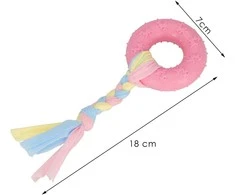 Šuns žaislas Springos PA1065, rožinis, 21 cm