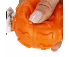 Šunų žaislas Springos guminis su virve 38 cm