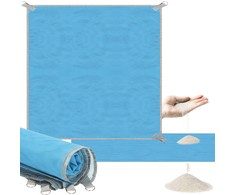 Paplūdimio kilimėlis Springos PM0009, 200x200 cm, mėlynas